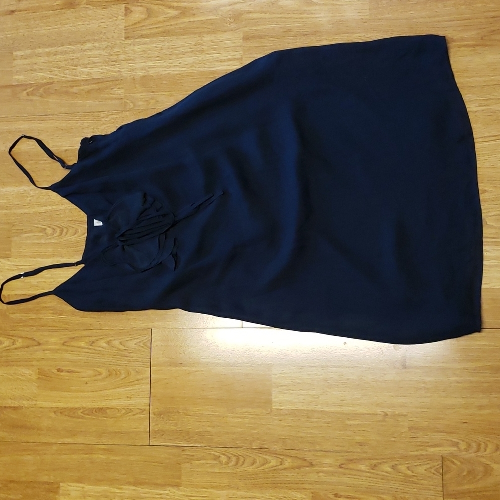 Beth Bowley Navy silk cocktail dress sz 2